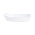 Plat de cuisson blanc 34 x 25 cm Smart Cuisine Wavy