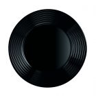 Assiette noire 25 cm Harena