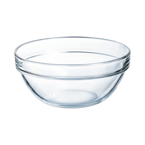 Saladier rond en verre 13.8 cm Empilable 62.5 cl