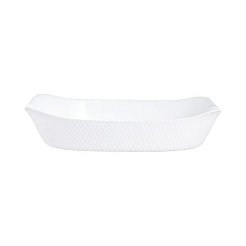 Plat de cuisson blanc 34 x 25 cm Smart Cuisine Wavy