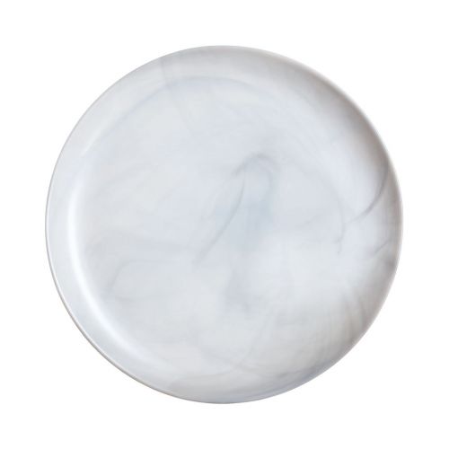 Assiette grise marbrée 25 cm Diwali Marble